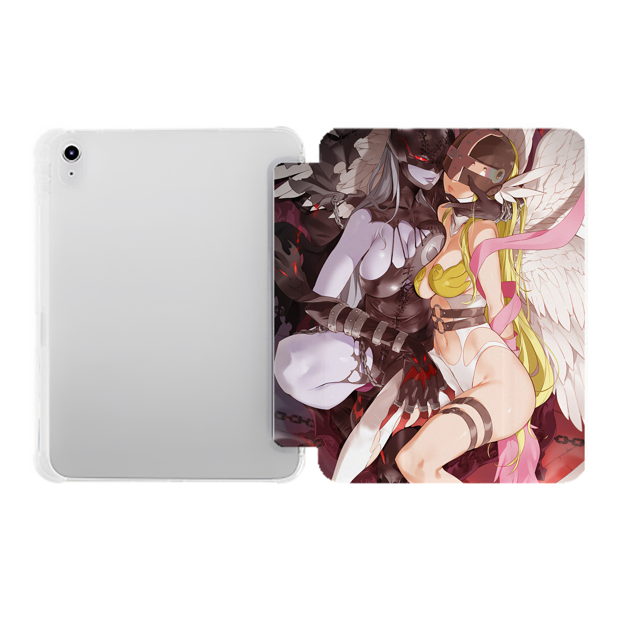 （画像用） Digimon デジタルモンスター/デジモン IPad ケース ペン収納付き 三つ折りスタンド PUレザー×シリコン 対応機種9.5/10.5/10.9インチ
